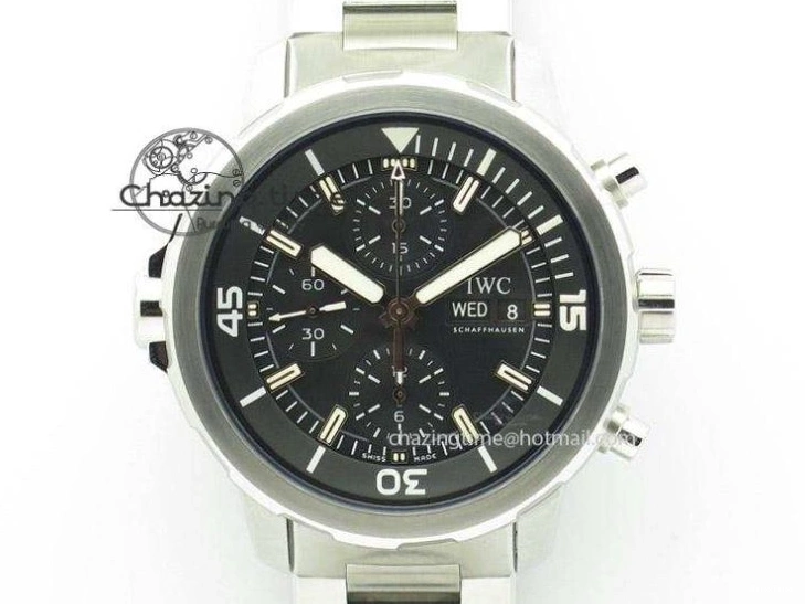 MIROTIME 1218 Aquatimer Chrono SS V6SF 1:1 Best Edition Blue Dial on SS Bracelet A Modern 7032